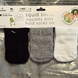 Kids 3-Pack Ankle Socks in Black, Gray & White